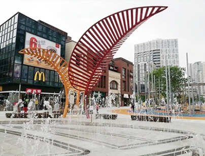 萬(wàn)科集團(tuán)萬(wàn)科公園里公共藝術(shù)水景雕塑裝置