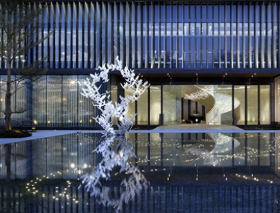 順德招商曦岸不銹鋼景觀(guān)雕塑裝置