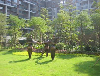 萬(wàn)科?柏悅灣景觀(guān)玻璃鋼雕塑