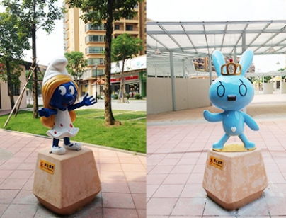日高新天地廣場商業(yè)美陳景觀雕塑