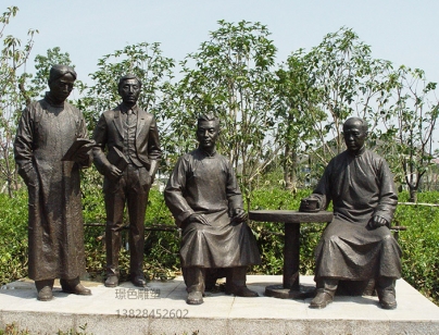 校園情景人物雕塑