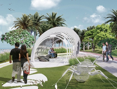 佛山高明君御海城示范區(qū)光影鋼構(gòu)景觀(guān)裝置?