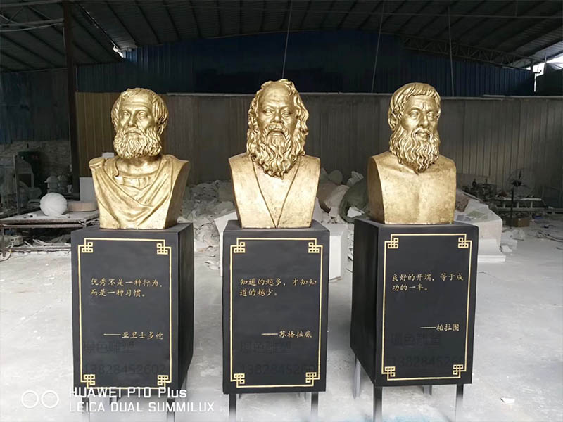 碧桂園海南之心廣場玻璃鋼仿古銅色雕塑(圖4)