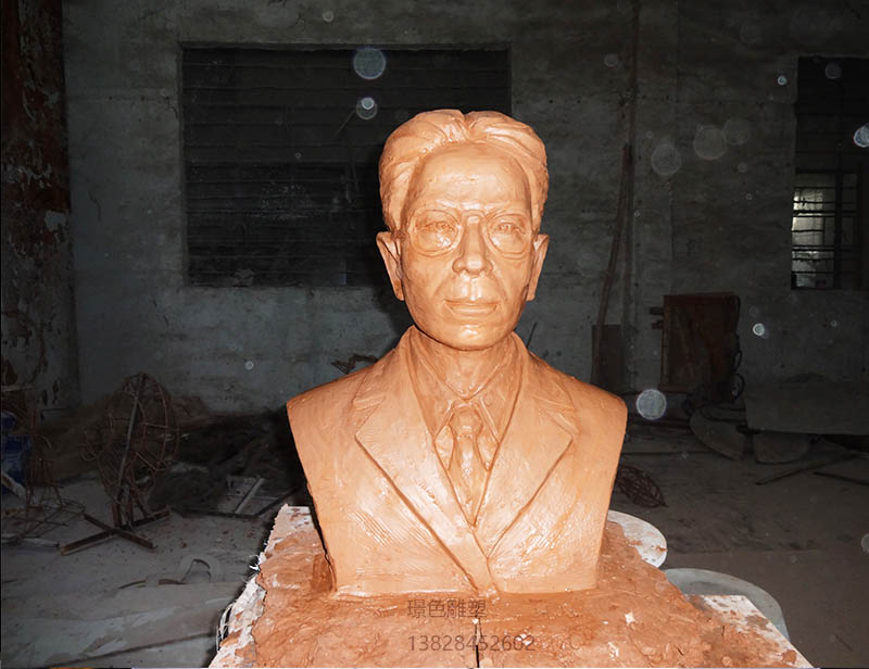 名人人物校園半身頭像雕塑(圖1)