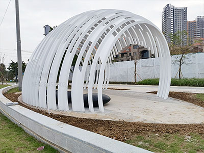 佛山高明君御海城示范區(qū)光影鋼構(gòu)景觀裝置(圖3)