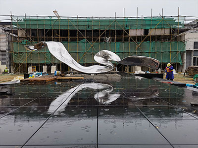 華潤置地文旅項目不銹鋼雕塑不銹鋼滑梯(圖2)