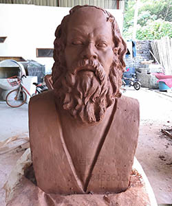 碧桂園海南之心廣場玻璃鋼仿古銅色雕塑(圖2)