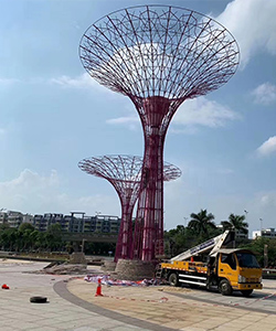 凱德山海連城-百萬(wàn)方國(guó)際濱海大城異型鋼結(jié)構(gòu)雕塑(圖2)