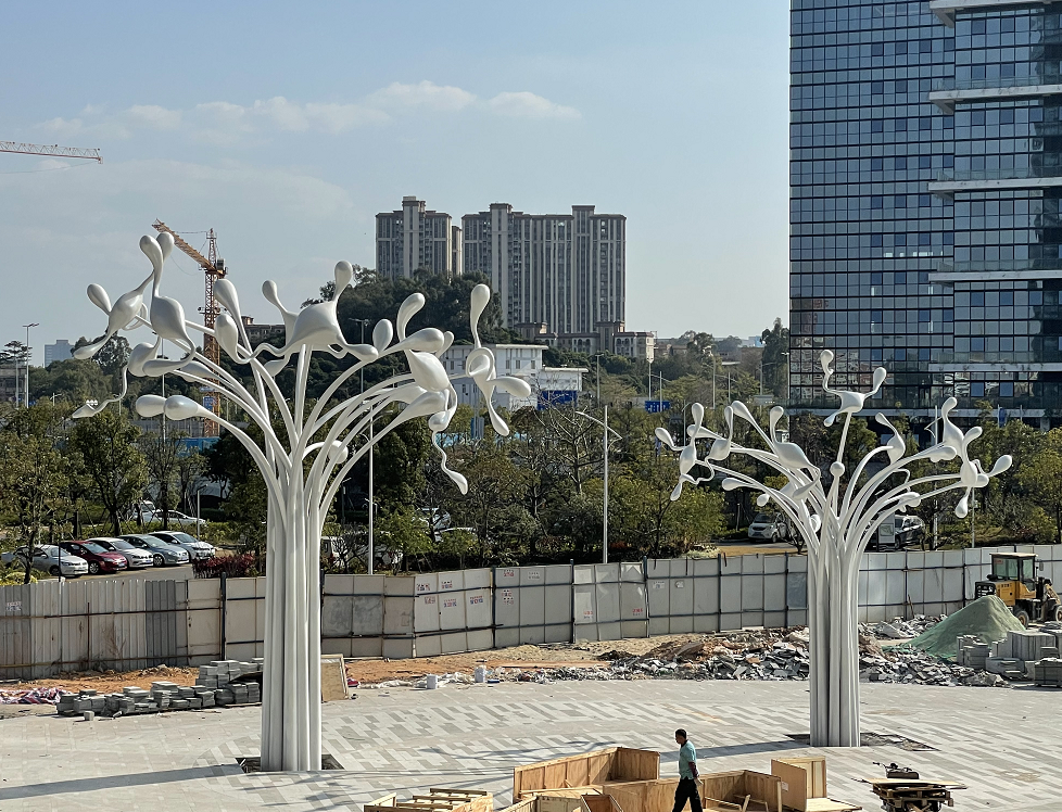 松湖智谷寮步香市孵化鏈二期園林景觀雕塑工程(圖4)