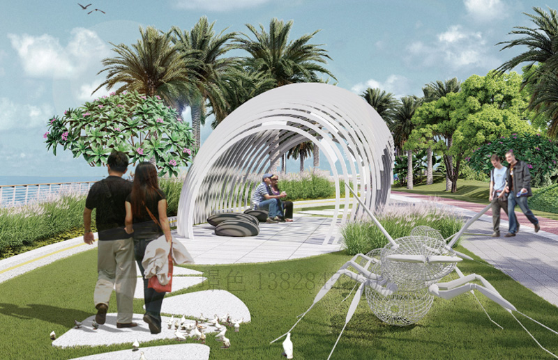 佛山高明君御海城示范區(qū)光影鋼構(gòu)景觀裝置?(圖5) 佛山高明君御海城示范區(qū)光影鋼構(gòu)景觀裝置?(圖5)