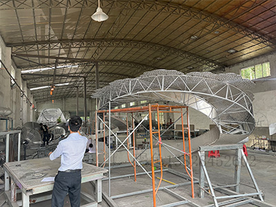 橫琴LOGO黨建雕塑標(biāo)識(shí)(圖2)