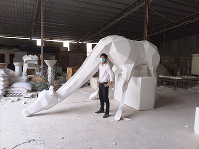 深圳仁恒夢公園長頸鹿玻璃鋼雕塑(圖3)