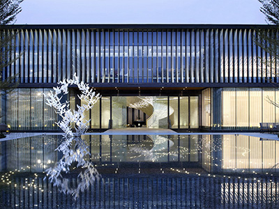 順德招商曦岸不銹鋼景觀雕塑裝置(圖1)