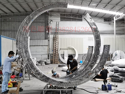 深圳?南太科技園不銹鋼雕塑(圖2)