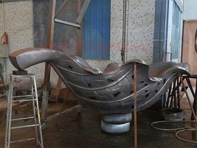 廣東江門海逸豪庭地產(chǎn)不銹鋼景觀雕塑案例(圖2)