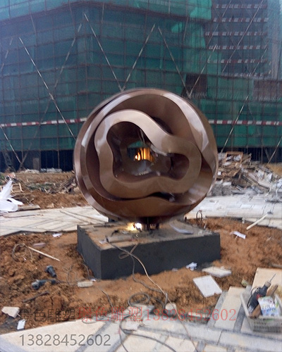 廣東江門海逸豪庭地產(chǎn)不銹鋼景觀雕塑案例(圖3)