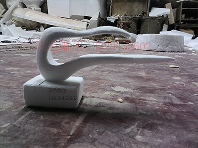 福州中海紫御江山展示區(qū)不銹鋼景觀雕塑(圖1)