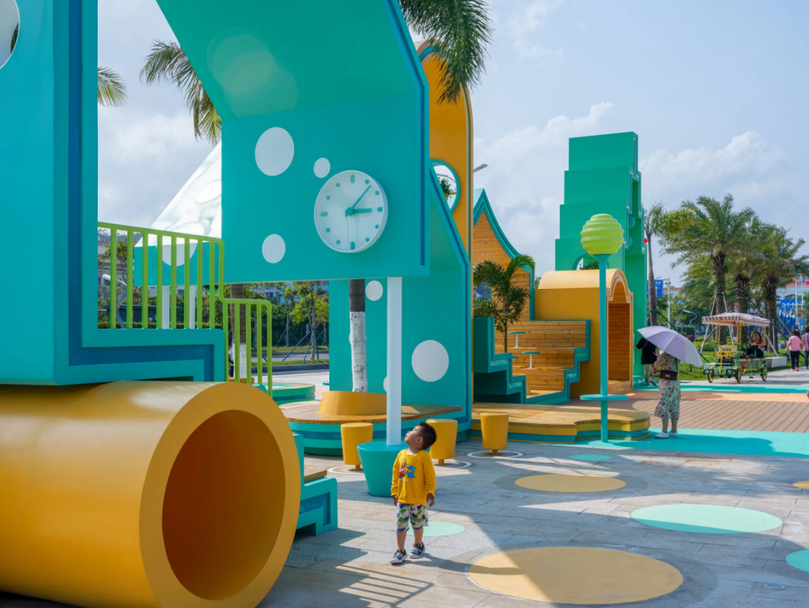 最美綠色天際線-廣東珠海橫琴碼頭城市家具(圖3)