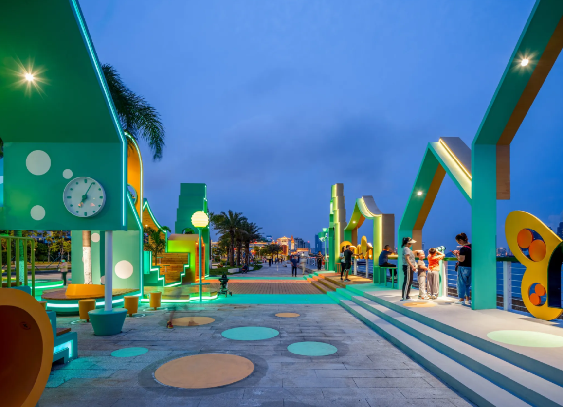 最美綠色天際線-廣東珠海橫琴碼頭城市家具(圖11)